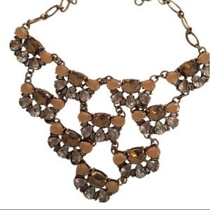Jcrew vintage gemstone statement necklace